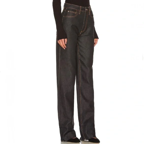 NEW WEWOREWHAT REVOLVE HIGH-WAISTED JEANS - Picture 4 of 8